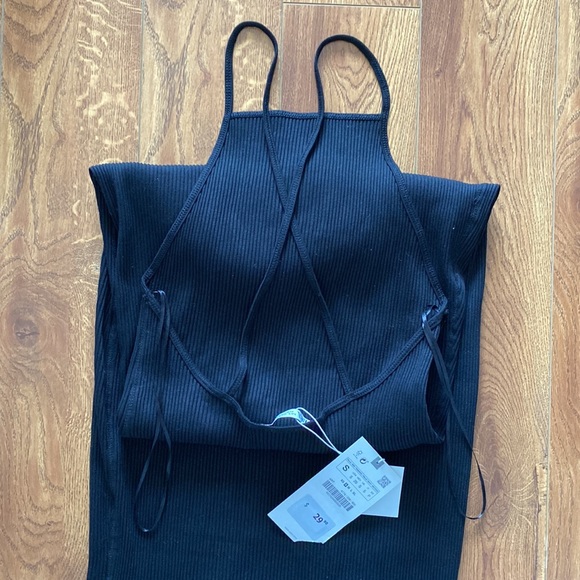 BNWT Strappy Rib Zara midi dress SOLD - Picture 4 of 5